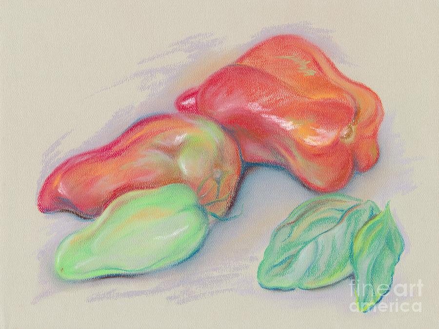 Paste Tomatoes and Basil Pastel by MM Anderson