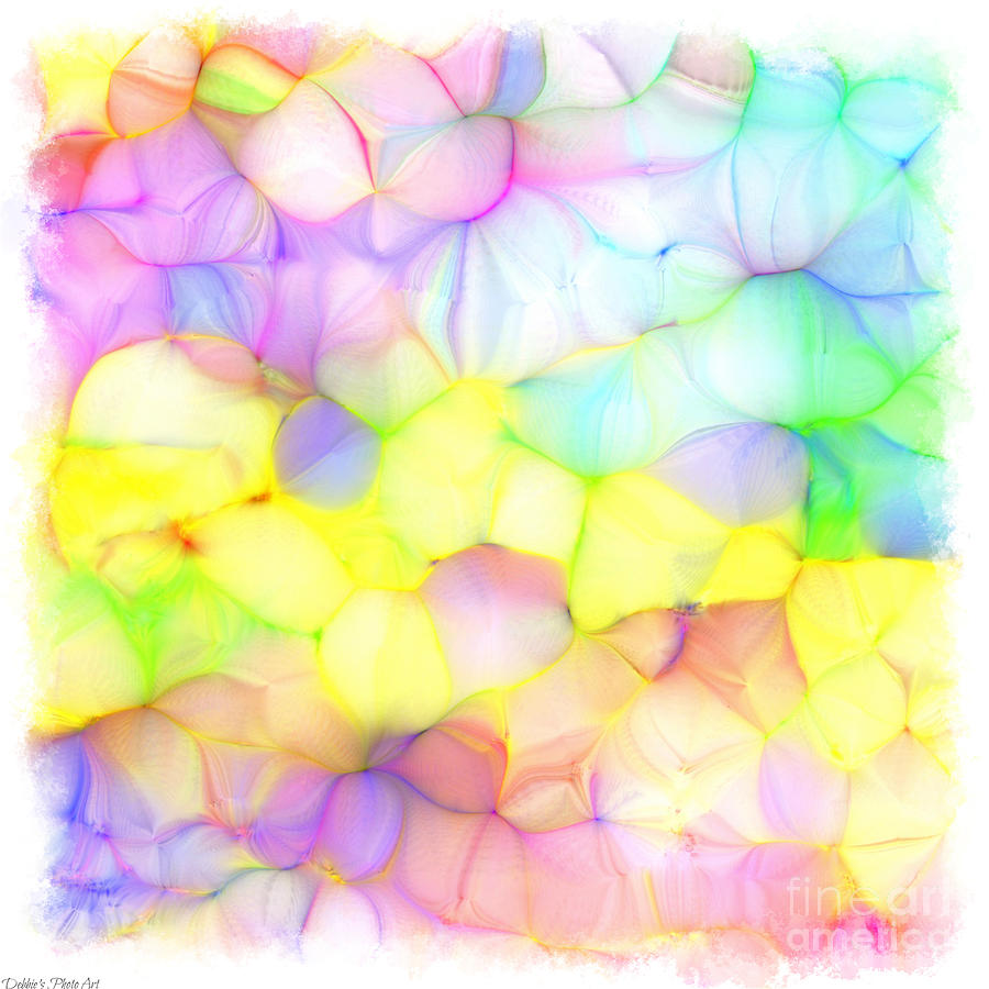 Pastel Abstract Patterns III Digital Art by Debbie Portwood
