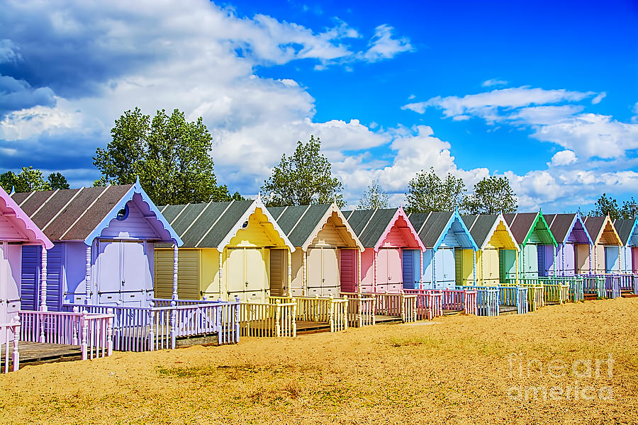 Pastel Beach Huts Photograph by Chris Thaxter