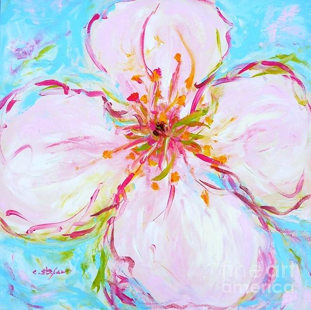 Pastel Blossom Painting by Cristina Stefan