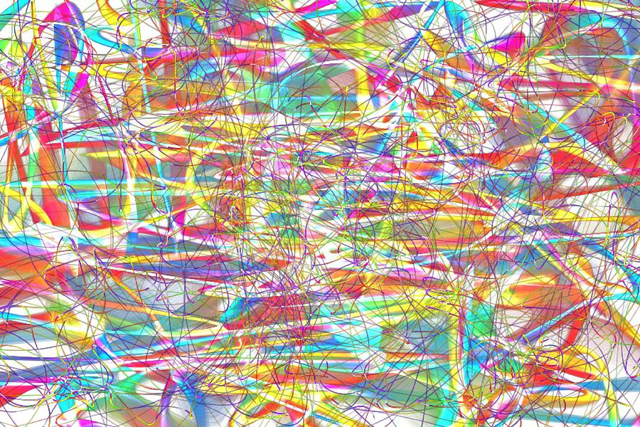 Pastel Chaos 1 Digital Art by Carol Sullivan