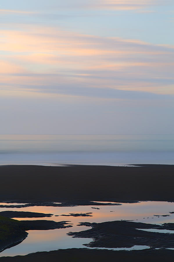 Summer Photograph - Pastel colours at sunset on the ocean by Russ Dixon