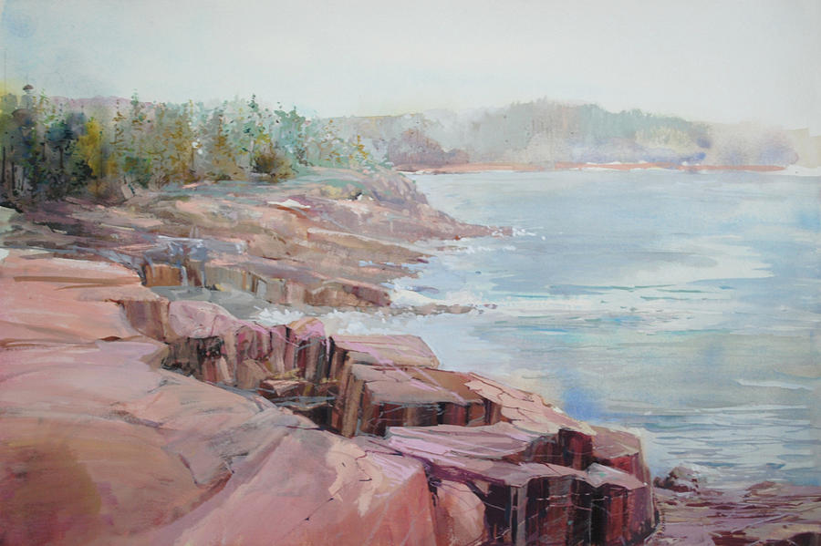 Pastel Cove Painting by P Anthony Visco