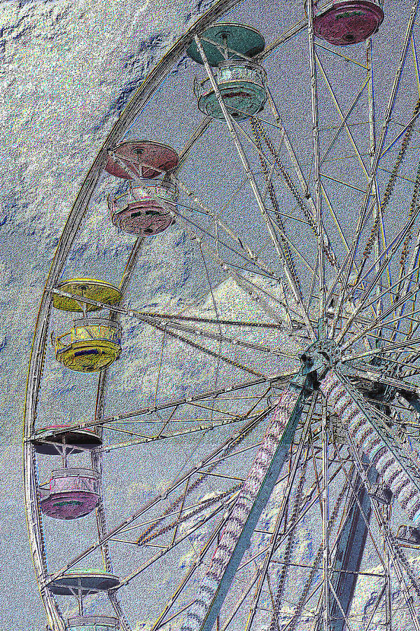 Pastel Ferris Wheel Photograph by Nadalyn Larsen