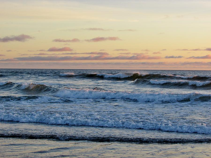 Pastel Ocean Sunset in Yachats Photograph by Amanda Roberts - Fine Art ...