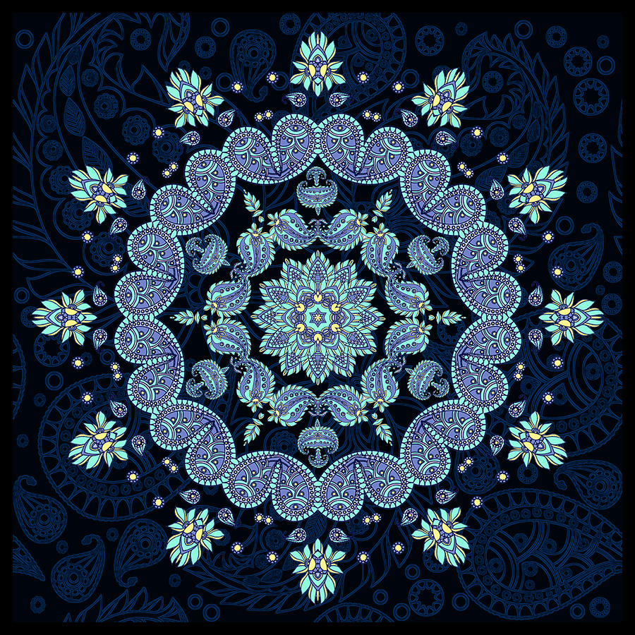 Pastel Paisley Mandala Digital Art by Deborah Smith