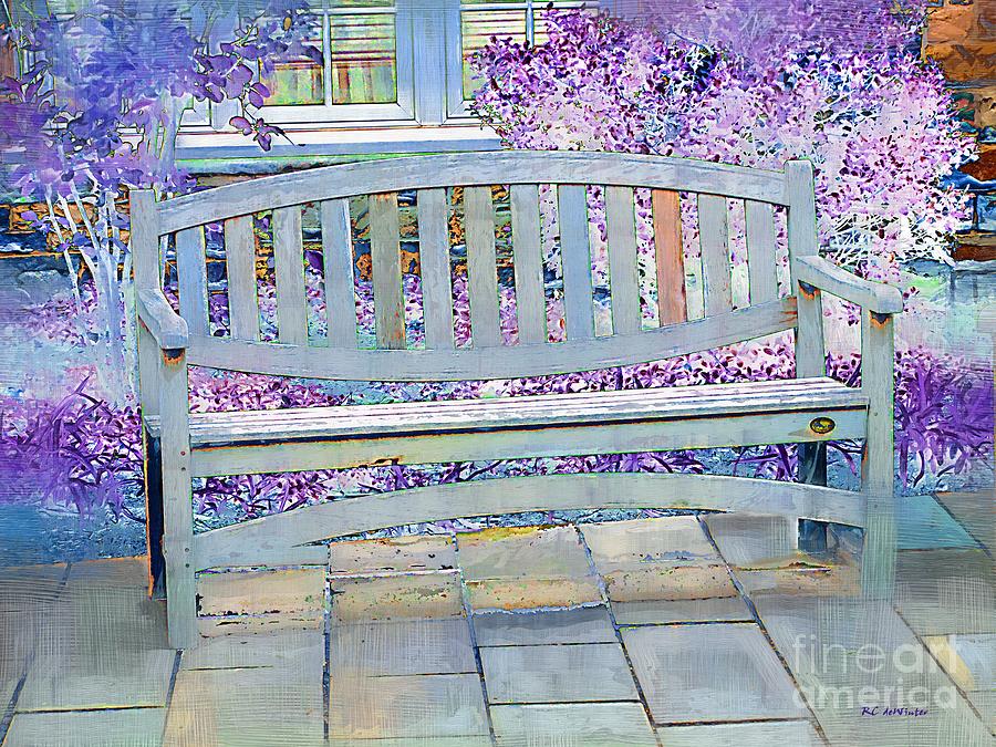 Spring Painting - Pastel Patio by RC DeWinter