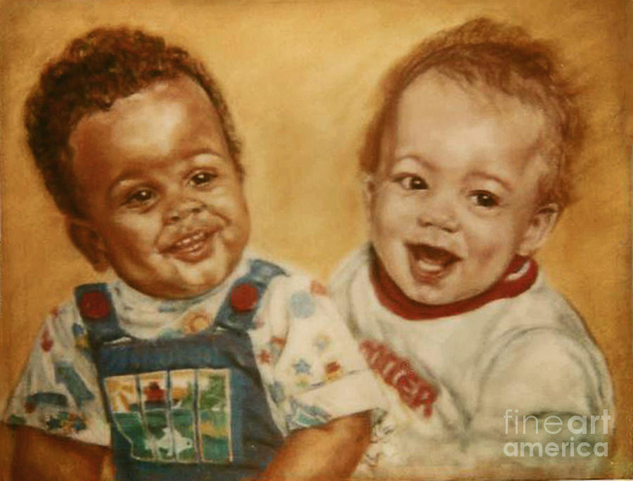 Paintings by Monica C. Stovall - Pastel Portrait No. PP9 Painting by Monica C Stovall