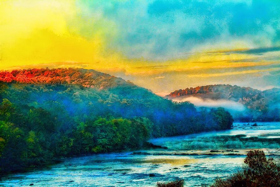 Pastel River Digital Art by Raymond Clarke - Fine Art America