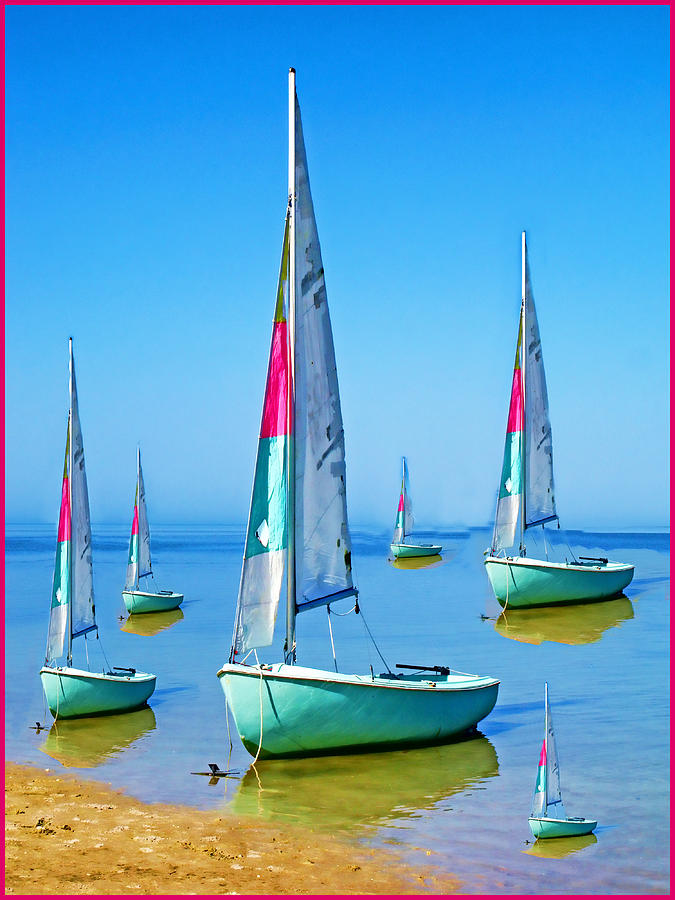 Pastel Sailboats Photograph by Oscar Alvarez Jr