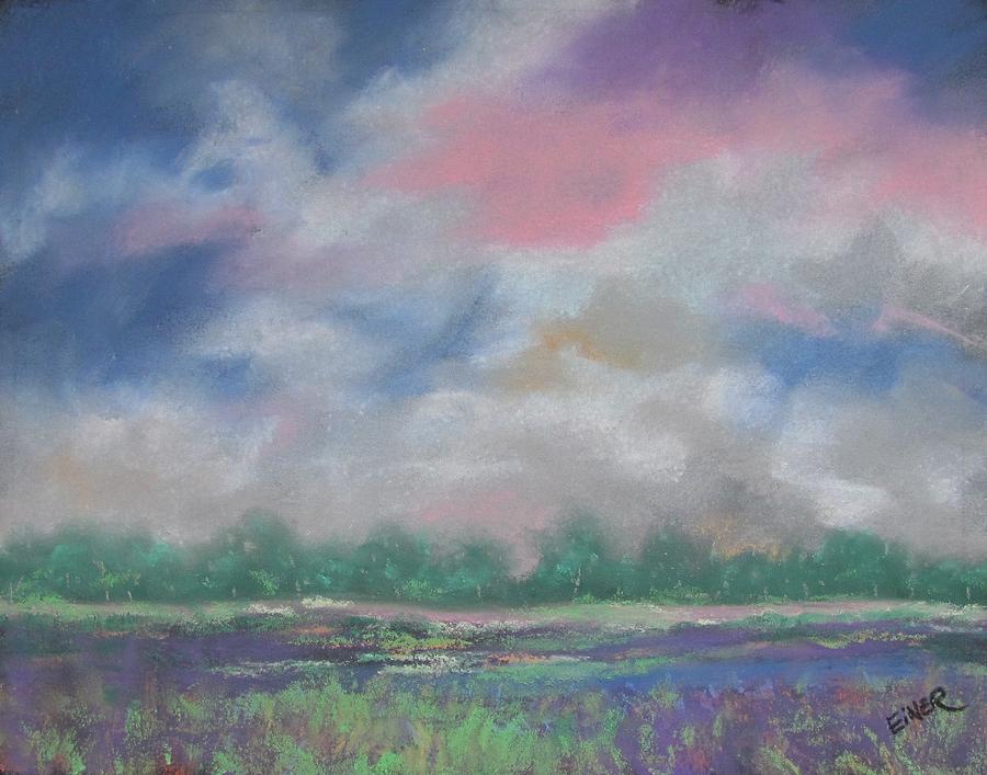 Pastel Sky Painting by Terri Einer