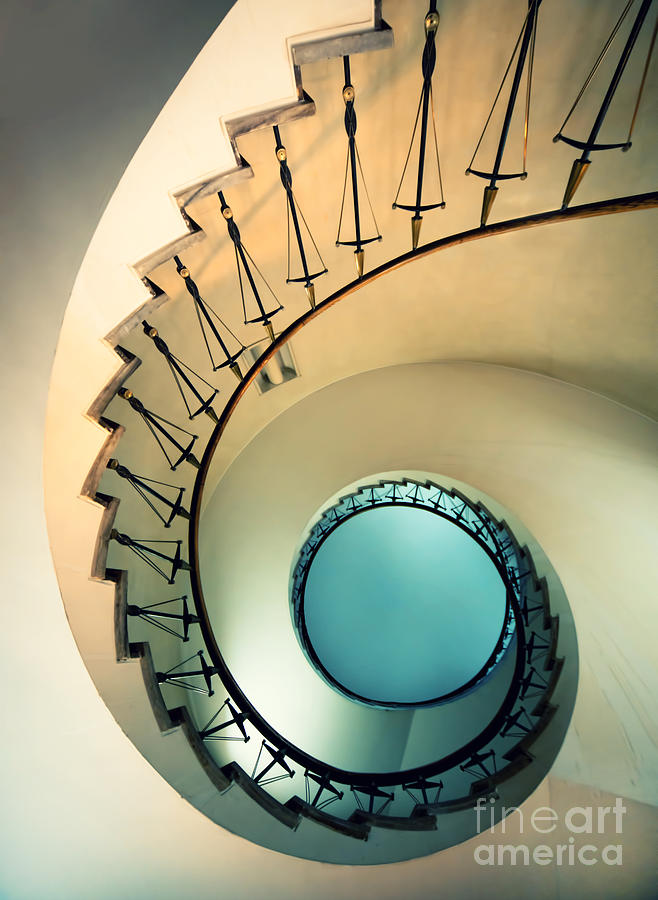 Pastel Staircase Photograph by Jaroslaw Blaminsky