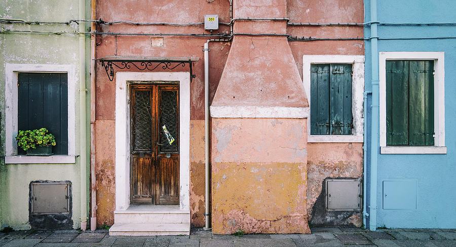 Burano Photograph - Pastel Street by Luc Vangindertael (lagrange)