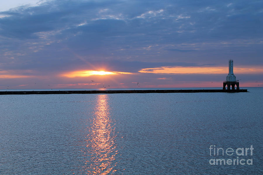 Pastel Sunrise And Lighthouse 2 Photograph By Eric Curtin Fine Art America 