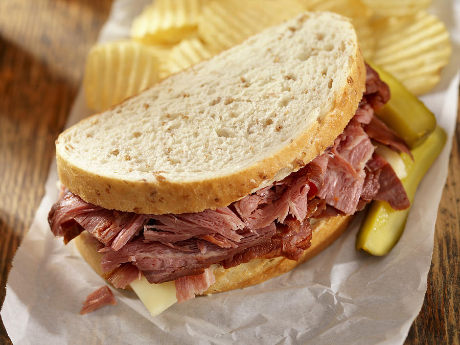 Pastrami Sandwich Photograph by LauriPatterson