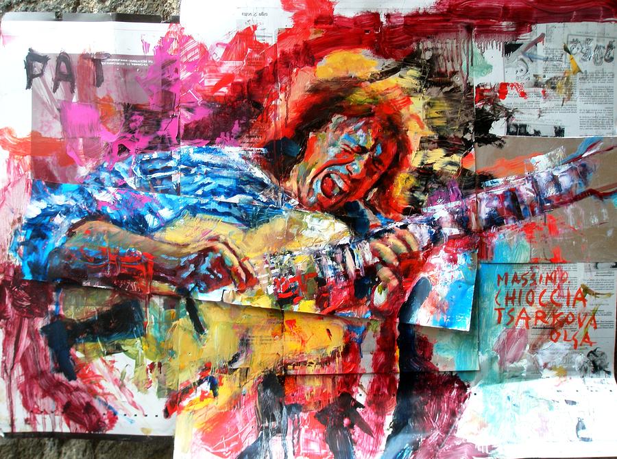 Jazz Painting - Pat Metheny by Massimo Chioccia