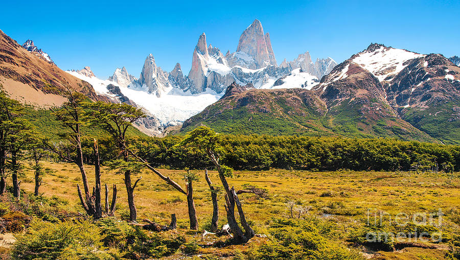 Patagonia landscape with Fitz Roy Photograph by JR Photography