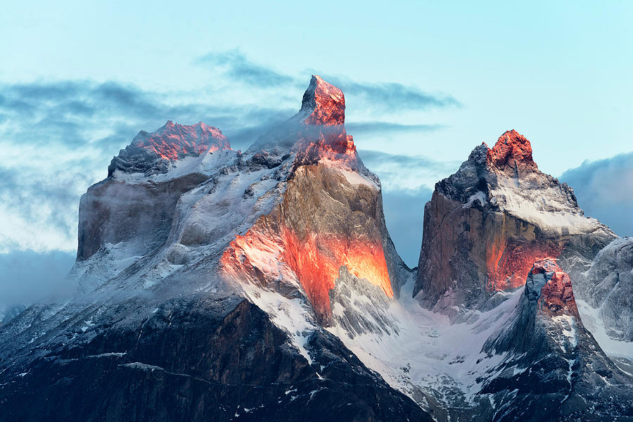 Mountain Photograph - Patagonia, That Magic Light by Carlos Guevara Vivanco