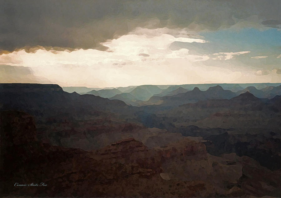 Patch of Blue. Grand Canyon National Park Photograph by Connie Fox