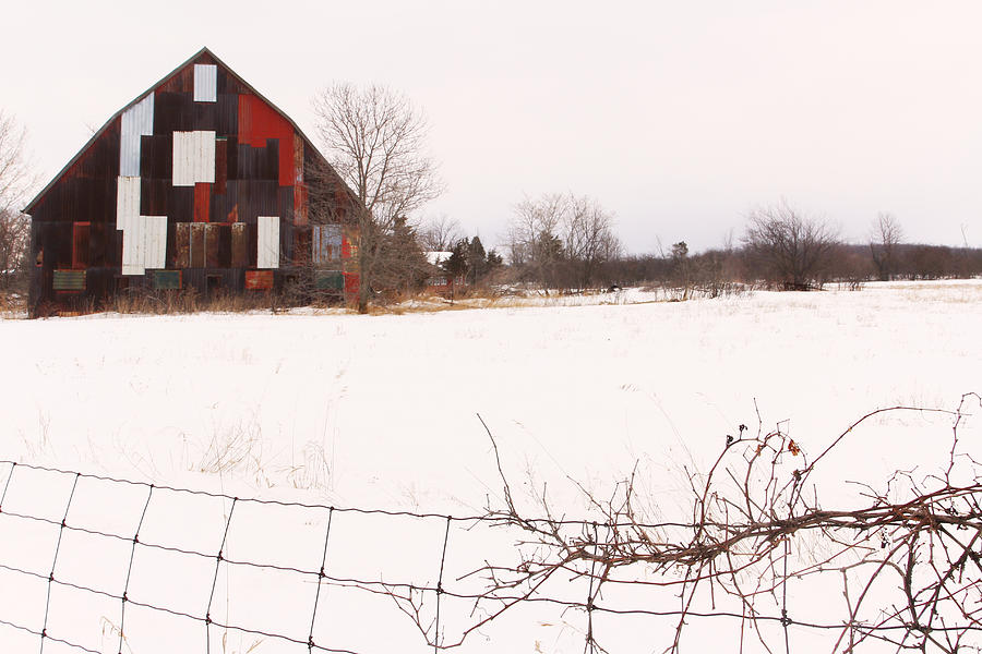 Patchwork Barn Photograph by Jim Vance