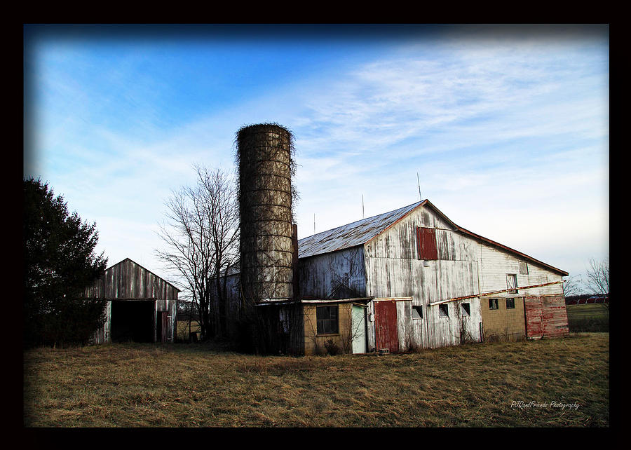 Patchwork Barn Silo Outbuilding Photograph by PJQandFriends Photography