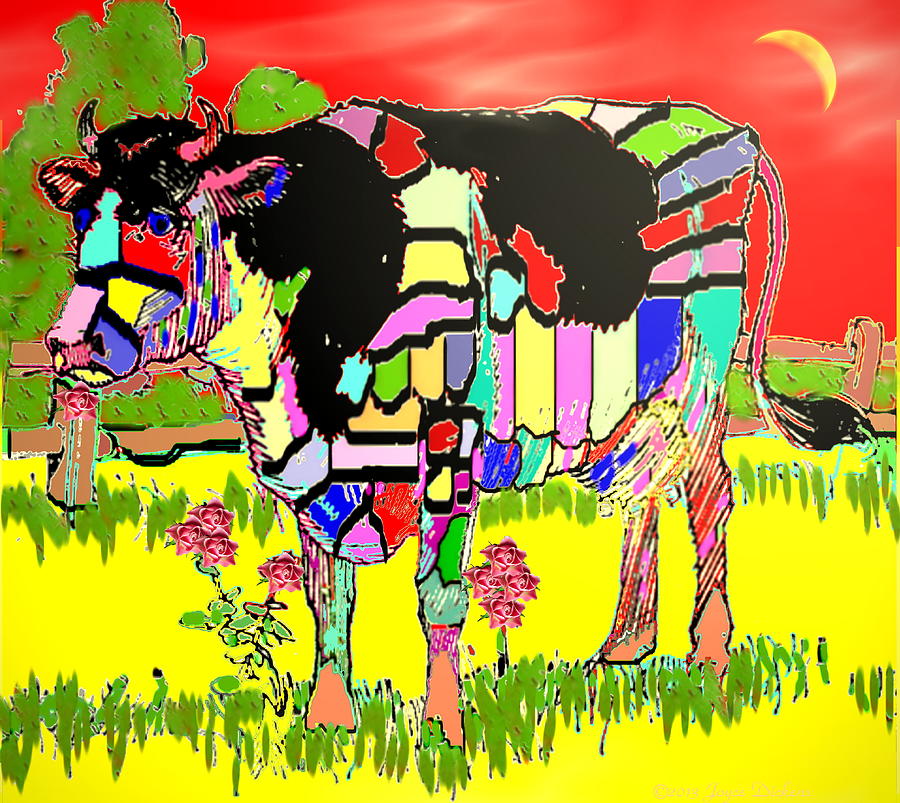 Patchwork Cow Photograph by Joyce Dickens