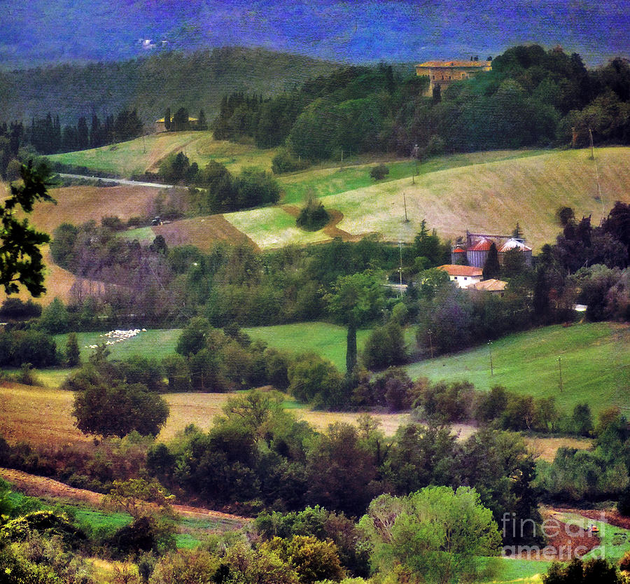 Patchwork Landscape of Tuscany Photograph by Karen Lewis