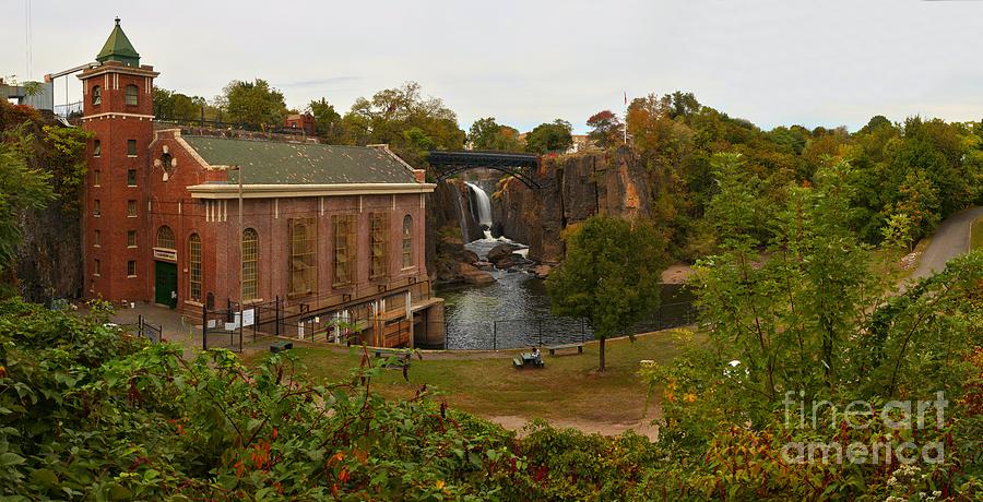 Paterson Great Falls Hydro-Electric Plant Panorama Photograph by Adam Jewell