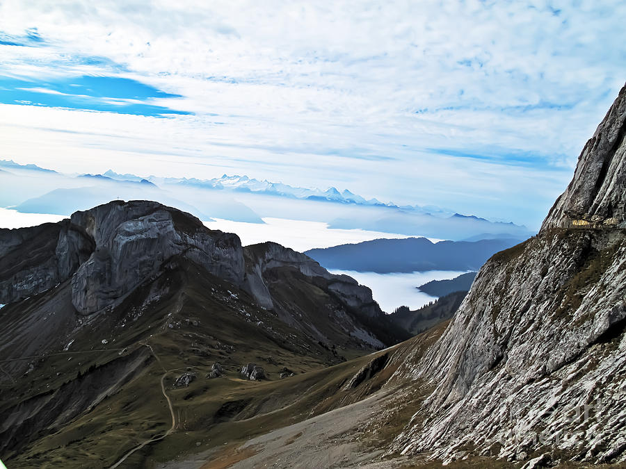 Path Across the Alps Photograph by Elvis Vaughn