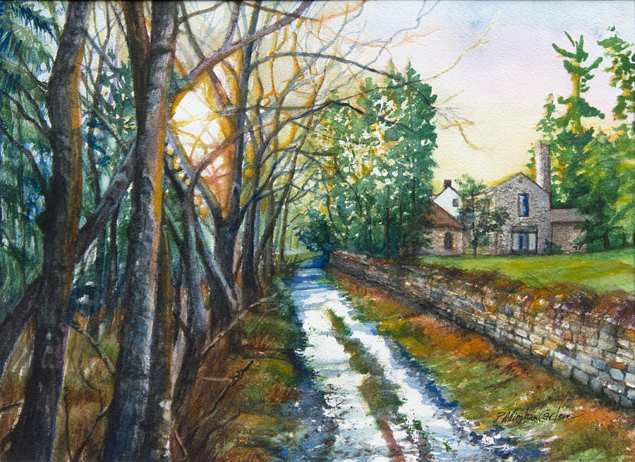 Path by Pennypack Creek Painting by Patricia Allingham Carlson