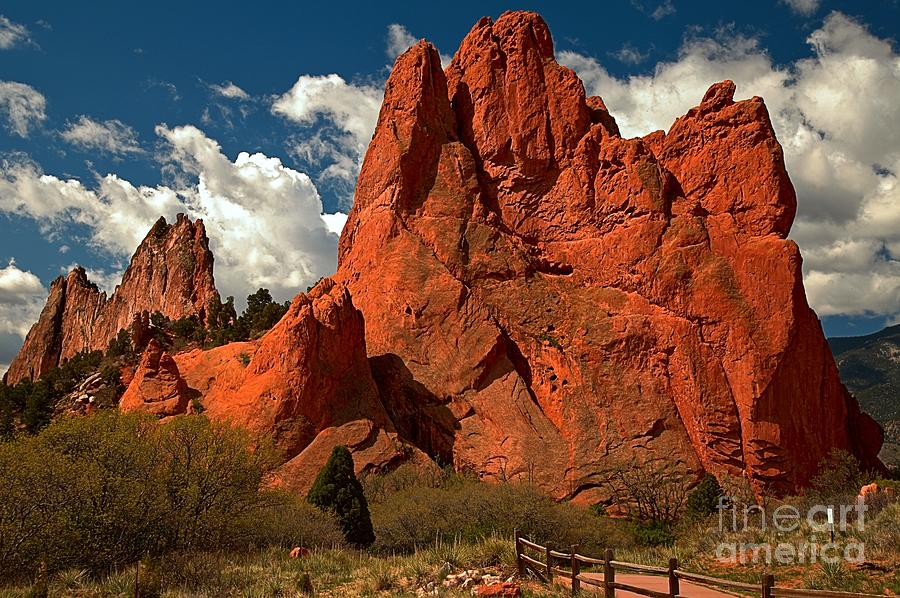Path In The Red Rock Towers Photograph by Adam Jewell