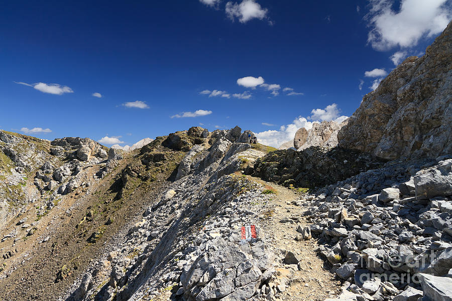 Path On Alpine Ridge Photograph by Antonio Scarpi