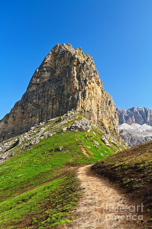 path over Pordoi pass  Photograph by Antonio Scarpi