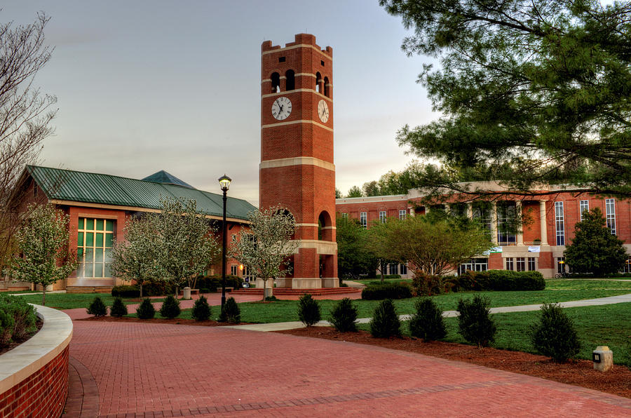 Western Carolina University Photograph - Path to Alumni Tower by Greg and Chrystal Mimbs