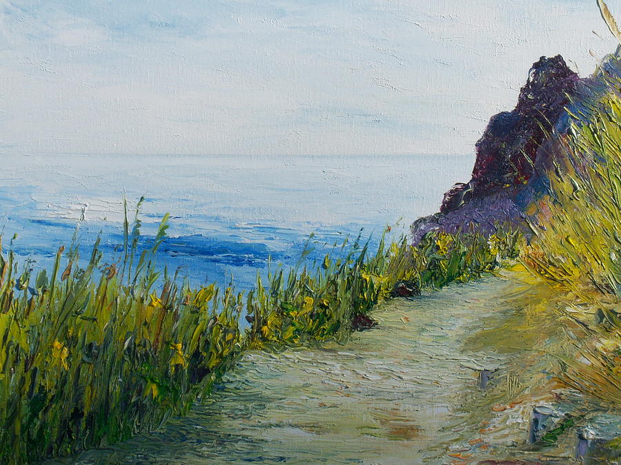 Path to lovers cove Painting by Conor Murphy