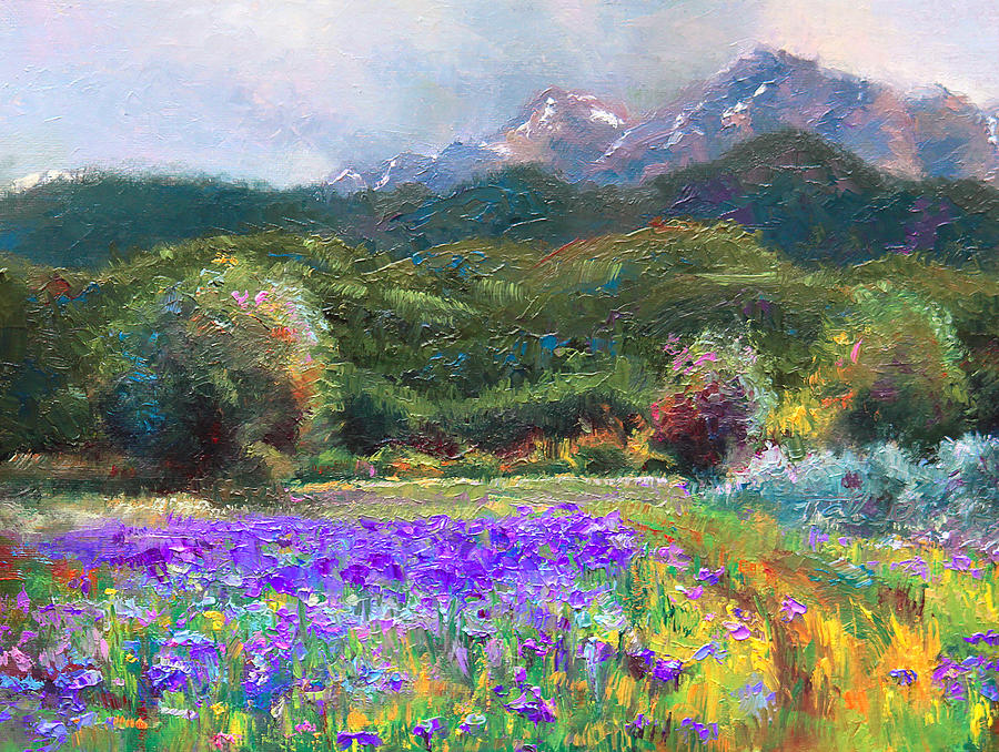 Iris Painting - Path to Nowhere by Talya Johnson