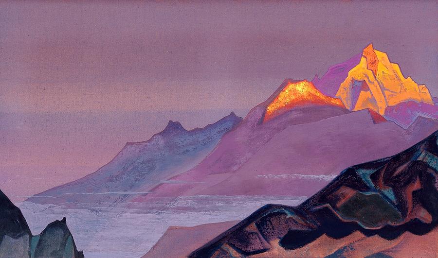 Nicholas Roerich Painting - Path to Shambhala by Nicholas Roerich