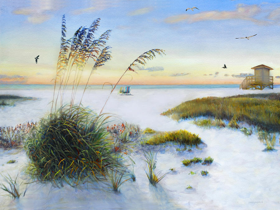Path To Siesta Key Beach Painting by Shawn McLoughlin