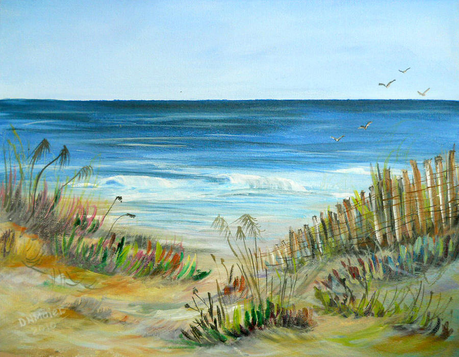 Path to the Beach Painting by Dorothy Maier