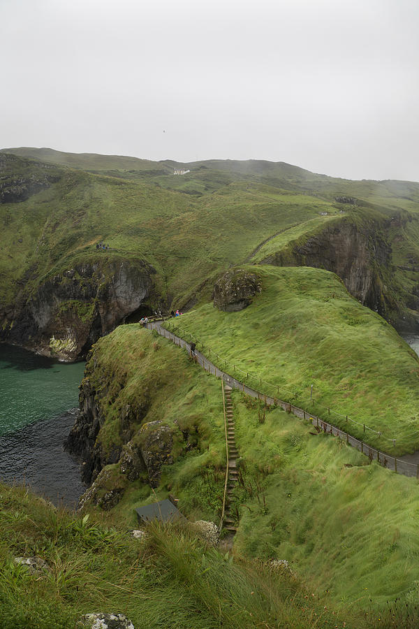 Inspirational Photograph - Pathway Carrick-a-Rede Northern Ireland by Betsy Knapp