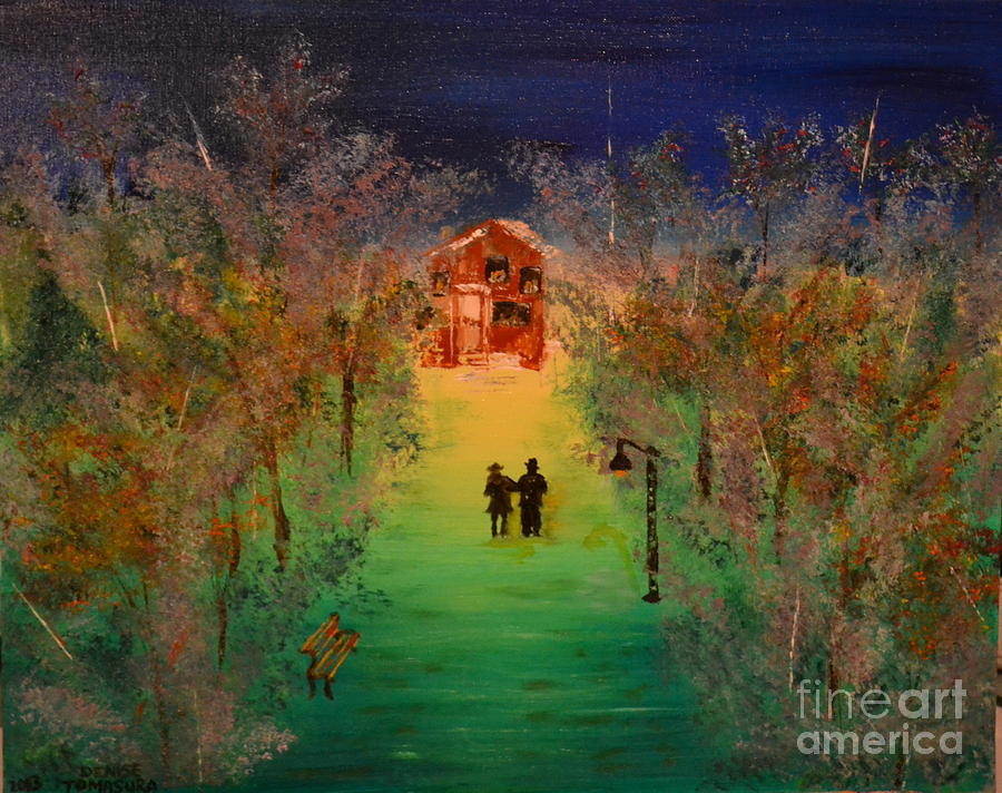 Pathway Home Painting by Denise Tomasura
