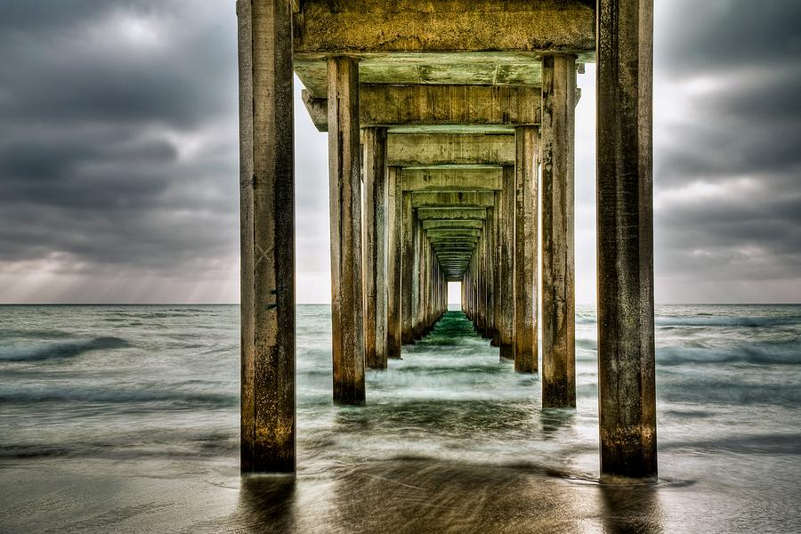 San Diego Photograph - Scripps Pier La Jolla by Aron Kearney