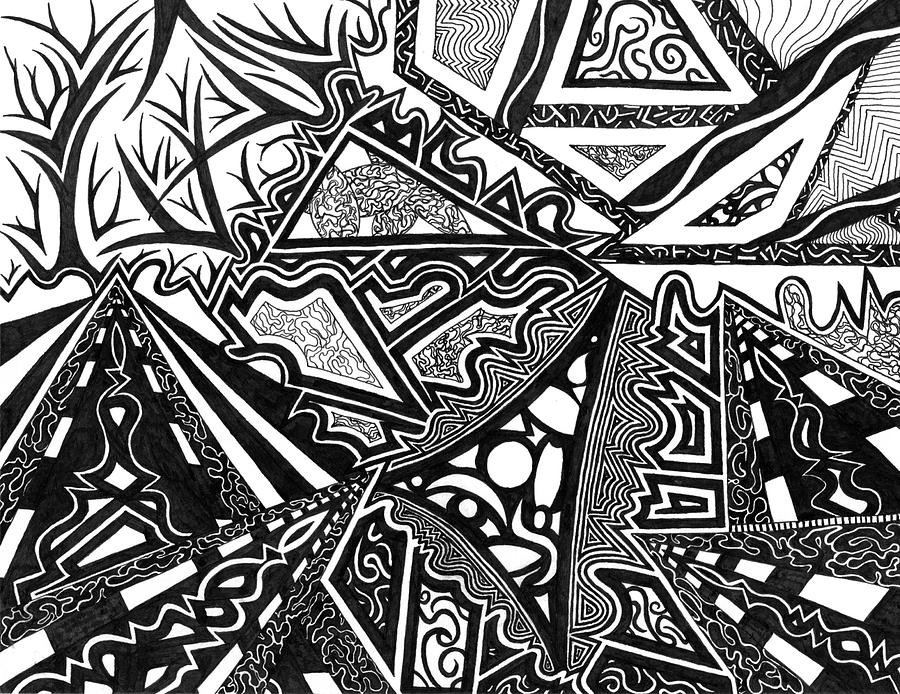 Pathways Drawing - Pathways by Kerri White Pathways Drawing - Pathways by Kerri White
