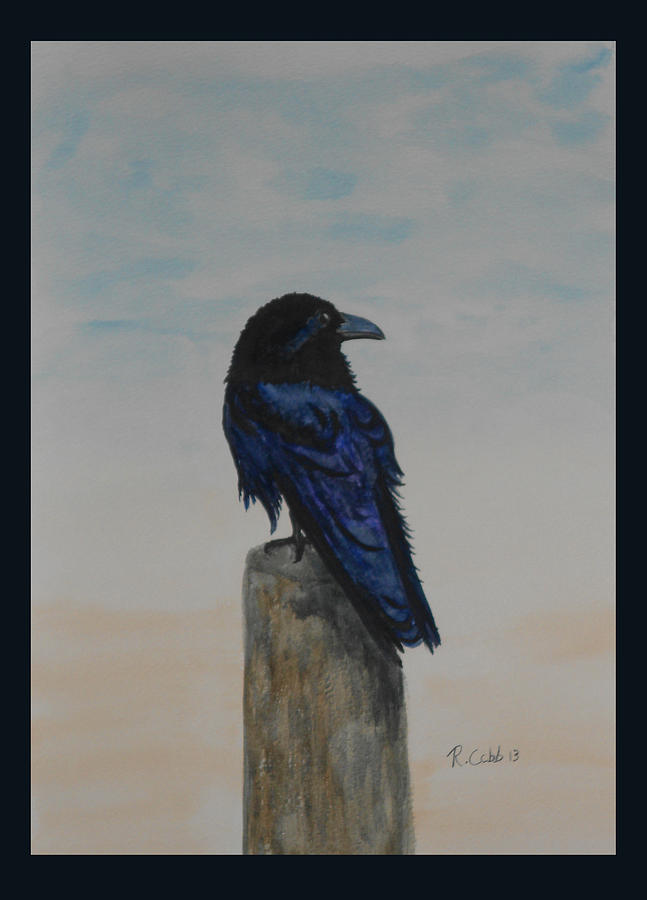 Bird Painting - Patience by Robin Cobb