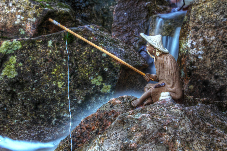 Cool Photograph - Patient Angler by Andrew Pacheco