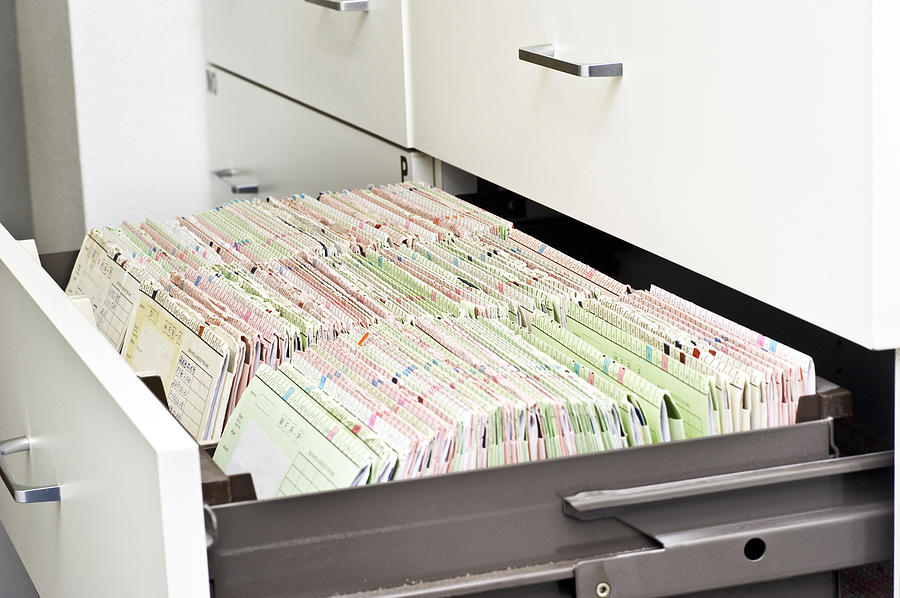 Patient Documents In Drawer - Medical Record Photograph by Wakila