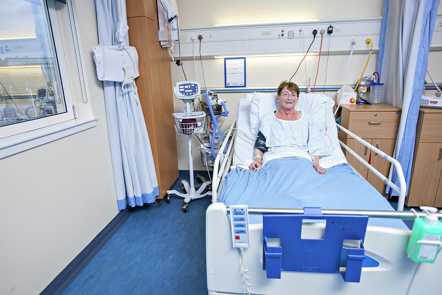 Patient In A Hospital Bed Photograph by Lewis Houghton/science Photo ...