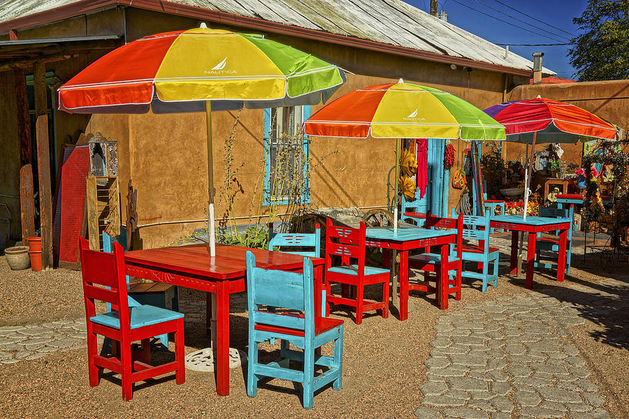 Patio Old Town Albuquerque New Mexico DSC08203 Photograph by Greg Kluempers