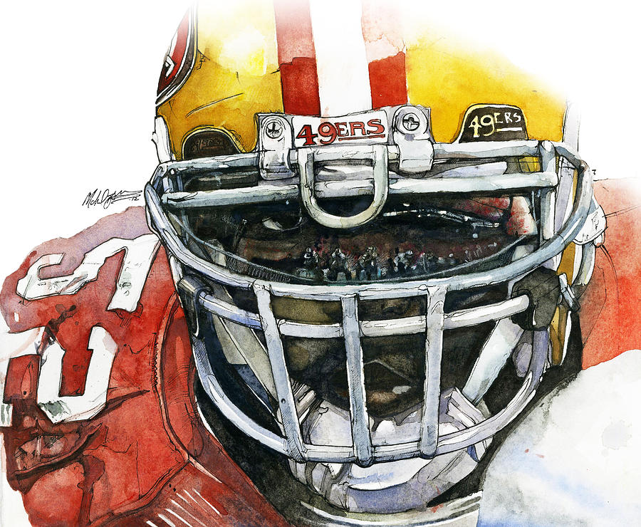 Ray Lewis Painting - Patrick Willis - Force by Michael Pattison
