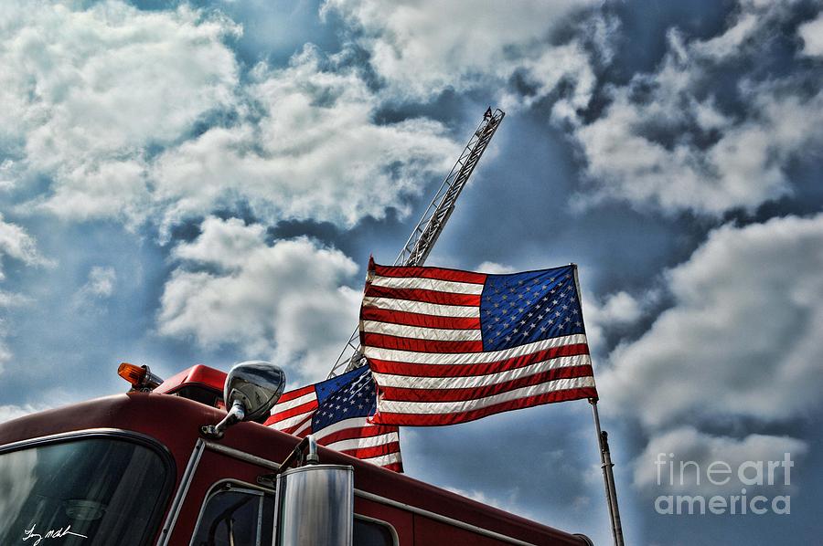 Patriot Firefighters Photograph by Tommy Anderson